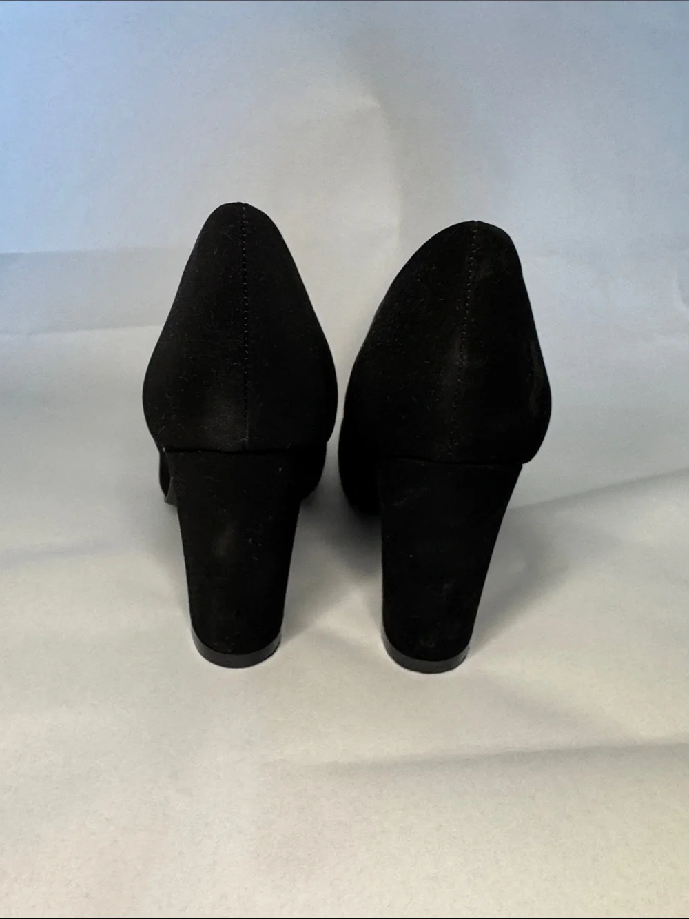 Classic Black Block Heel Pumps - Women